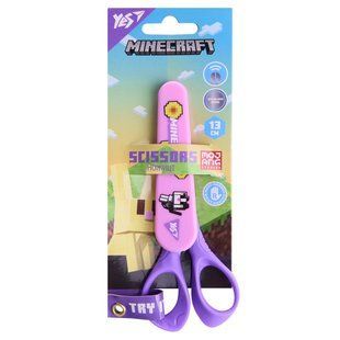 Ножницы детские YES Minecraft.Spring, 13 см, в чехле 114231 фото