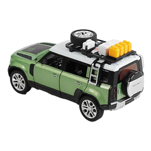 Машинка металлопластик TK Union Group Авто Эксперт Премиум Land Rover Defender GT-1140, с аксессуарами, инерция, в коробке (зеленый) 113169 фото