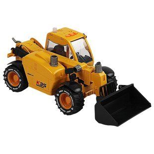 Машинка Спецтехника 8155-1 Телескопический погрузчик Manitou, подвижные элементы, в коробке 113756 фото