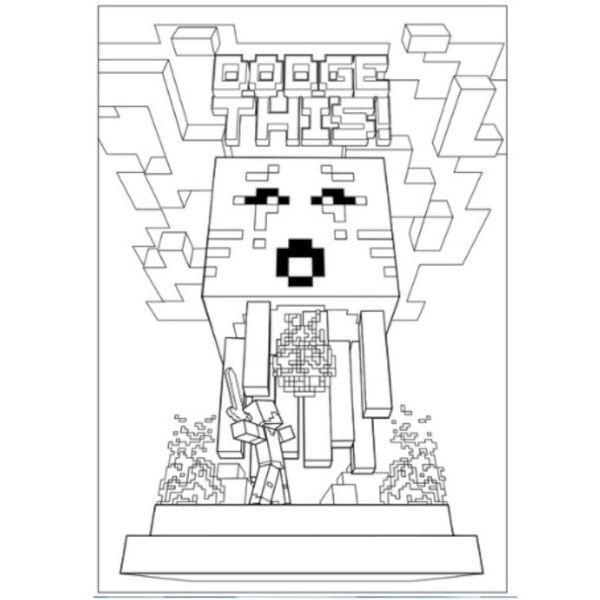 Раскраска Yes Minecraft, А4, 12 страниц, мягкая обложка 114245 фото
