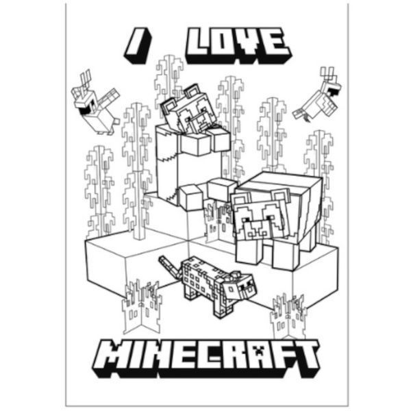 Раскраска Yes Minecraft 2, А4, 12 страниц, мягкая обложка 114246 фото