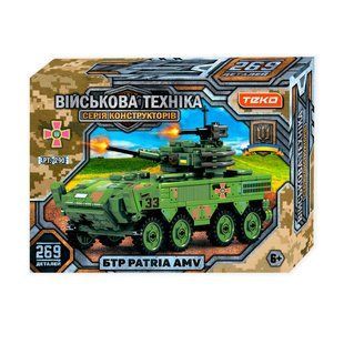 Конструктор Teko БТР PATRIA AMV, 269 деталей, в коробке 113763 фото