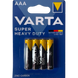 Батарейка VARTA SUPERLIFE R-3 AAA, сольова, 4 шт, в блістері 113284 фото 1