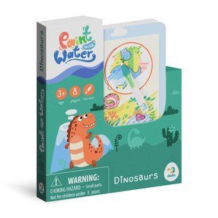 Водная раскраска DoDo Динозавры, 8 страниц, маркер, в коробке 114348 фото