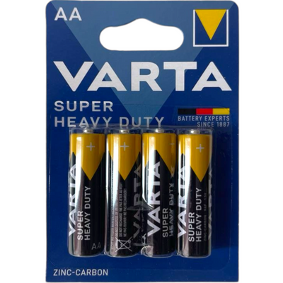 Батарейка VARTA SUPERLIFE R-6 AA, сольова, 4 шт, в блістері 113285 фото