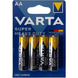 Батарейка VARTA SUPERLIFE R-6 AA, сольова, 4 шт, в блістері 113285 фото 1