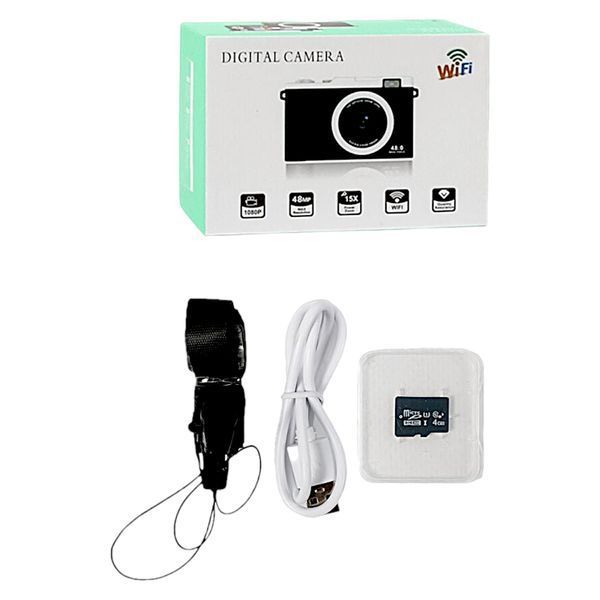 Фотоапарат C 75063 (50) кабель type-C, роз&rsquo;єм для SD карти, SD карта, WI-FI, керування з телефону, фото, відео, ігри, фронтальна камера, в коробці 114597 фото