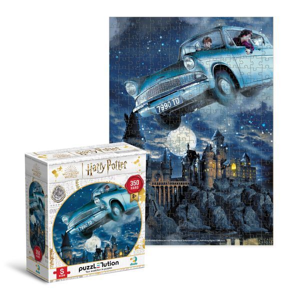 Набор Пазлов DoDo Hard-S Harry Potter. Форд Англия и Хогвартский экспресс, 350 элементов 113083 фото