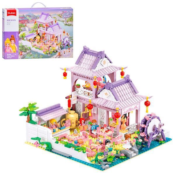 Конструктор SLUBAN M38-B1078 Girls Dream Чайный дом, 981 деталей, в коробке 114014 фото