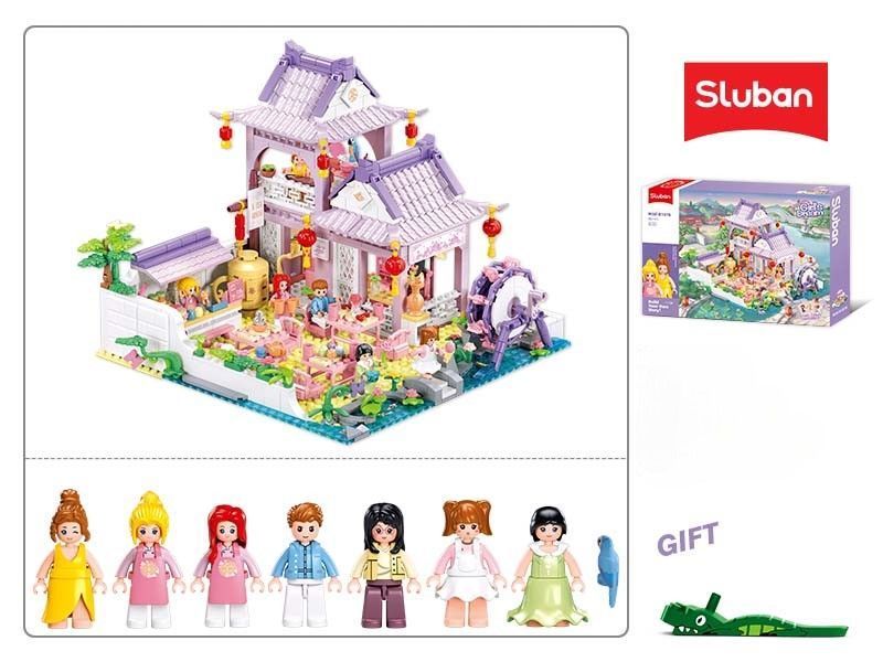 Конструктор SLUBAN M38-B1078 Girls Dream Чайный дом, 981 деталей, в коробке 114014 фото