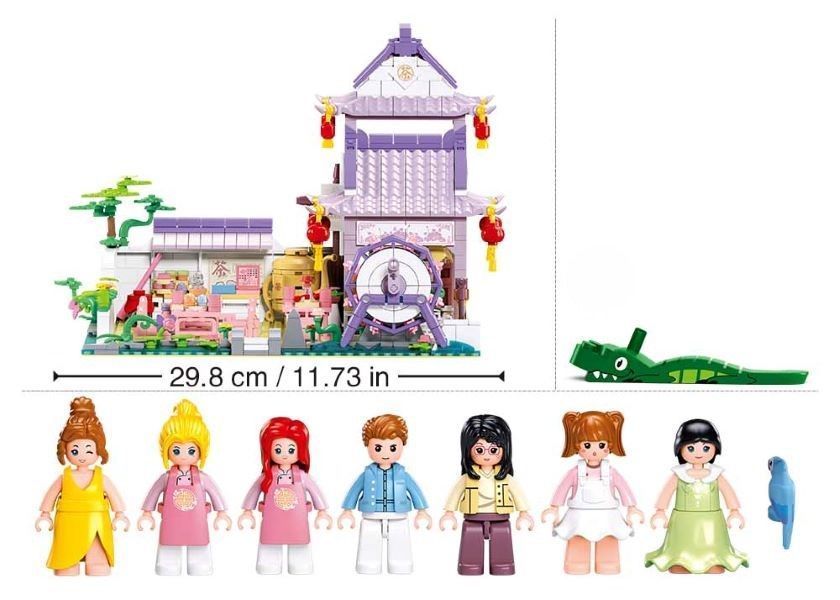 Конструктор SLUBAN M38-B1078 Girls Dream Чайный дом, 981 деталей, в коробке 114014 фото