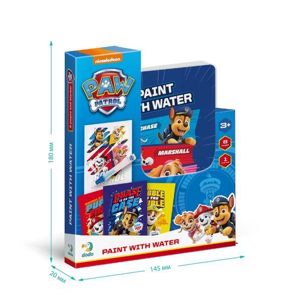 Водная раскраска DoDo Щенячий патруль (Paw Patrol), 8 страниц, маркер, в коробке 114352 фото