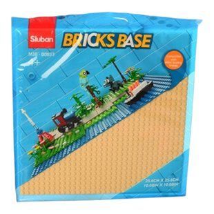 Конструктор SLUBAN M38-B0833 Bricks base Базовая пластина для конструктора (бежевый) 113244 фото