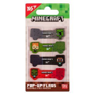 Закладки Pop-up Yes "Minecraft", пластик, 80 шт 114307 фото