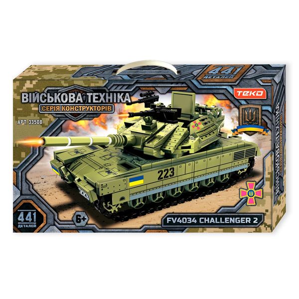 Конструктор Теко “Танк Challenger 2”, 441 деталей, в коробці 111691 фото