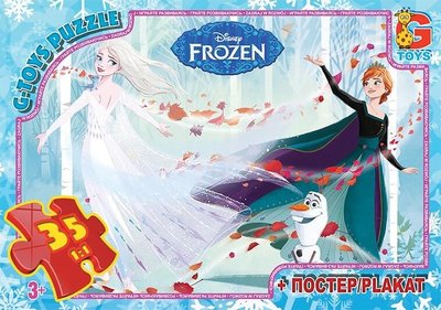 Пазли G Toys "Frozen" FR 046 (62), 35 елементів, з постером, в коробці 111665 фото