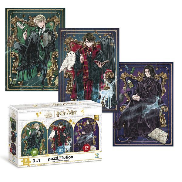 Пазл 3в1 Dodo Harry Potter Династия волшебников, 150-250-350 элементов, 3 уровня сложности, в коробке 113604 фото