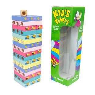 Развлекательная игра Strateg "Kids Tower" (Дженга), в коробке 111298 фото