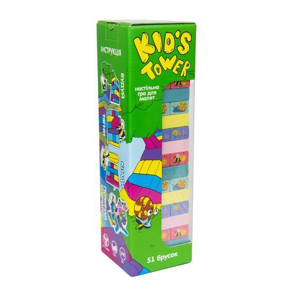 Розважальна гра Strateg &ldquo;Kid&rsquo;s Tower&rdquo; (Дженга), в коробці 111298 фото