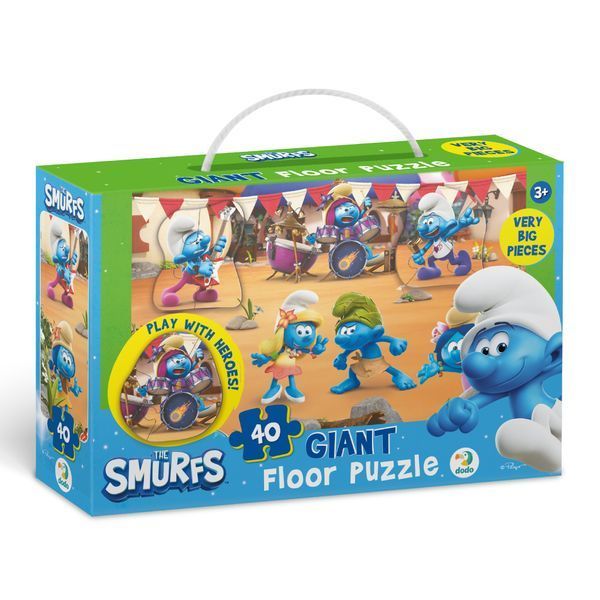 Большой напольный пазл DoDo 200619 Smurfs Музыка играет, размер собранного пазла: 46 &times; 64 см, в коробке 114459 фото