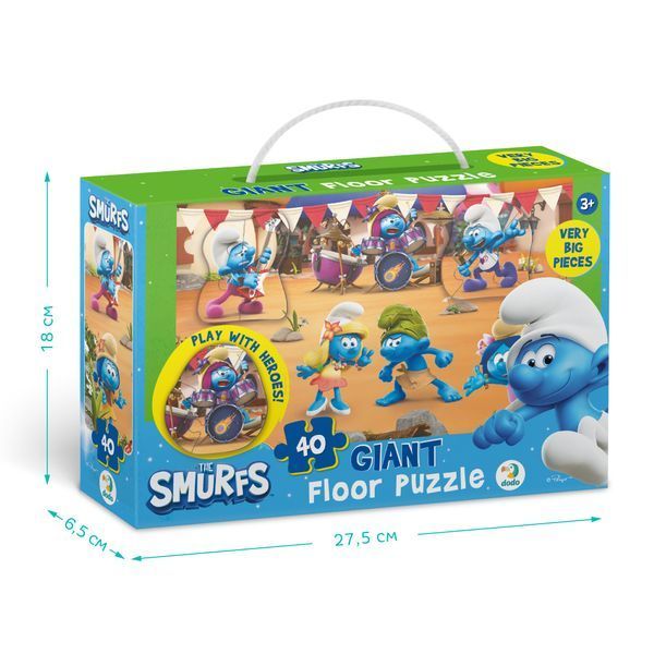 Большой напольный пазл DoDo 200619 Smurfs Музыка играет, размер собранного пазла: 46 &times; 64 см, в коробке 114459 фото
