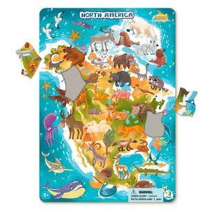 Пазли з рамкою "Північна Америка", DoDo 111401 фото