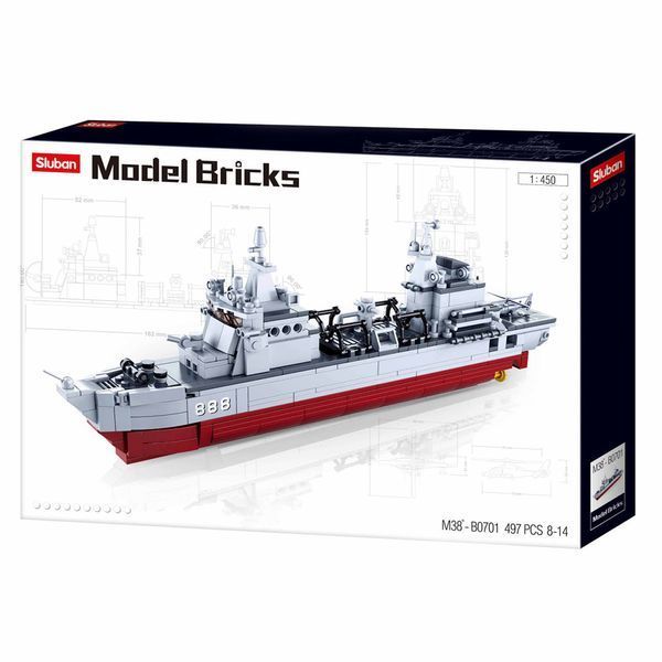 Конструктор SLUBAN M38-B0701 Корабель постачання 906B, 497 деталей, в коробці 113437 фото