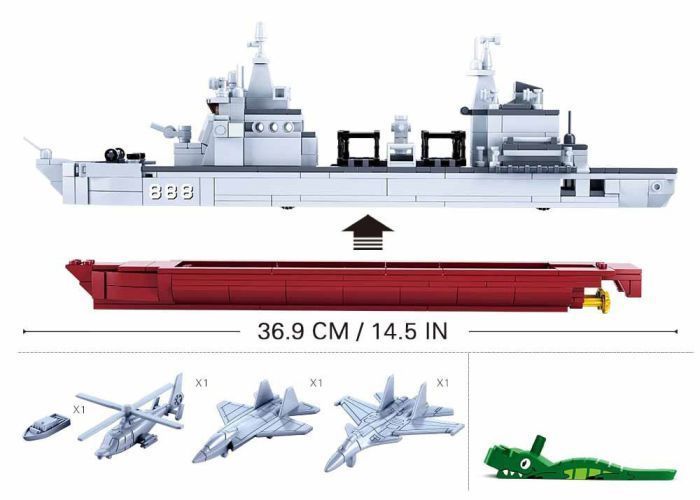 Конструктор SLUBAN M38-B0701 Корабель постачання 906B, 497 деталей, в коробці 113437 фото