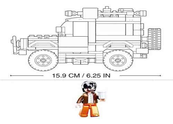 Конструктор SLUBAN M38-B0815 "Model Bricks": Позашляховик, 288 деталей, в коробці 114265 фото