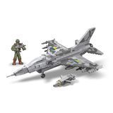 Конструктор ВСУ LIMO TOY KB 1148 Военный самолет F16 & Storm Shadow, 777 деталей, в коробке 114029 фото