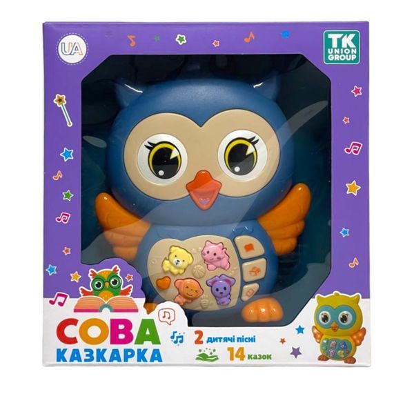 Музыкальная игрушка Сова "Сказочница" TK Group, украинское озвучивание 111474 фото
