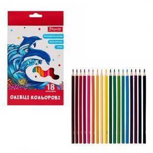 Олівці кольорові 1Вересня 18 кольорів Classic, в коробці 114820 фото