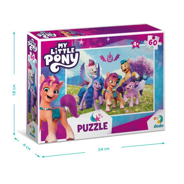 Пазли Dodo картонні My Little Pony Пригоди в Маретім-Бей, 60 елементів, в коробці 111808 фото