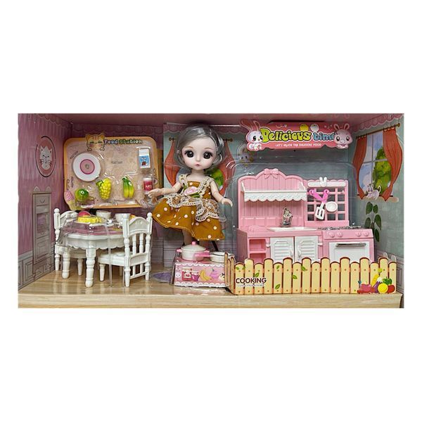 Лялька Dreamy Bay з набором меблів "Кухня", в коробці 111636 фото