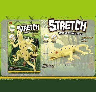 Детская игровая фигурка Тягучка Ящерица 5050-30, пенопластовые шарики, на листе 114425 фото
