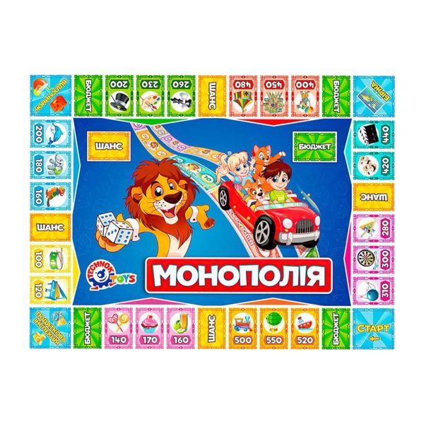 Настільна гра Technok Toys Дитяча монополія, в коробці 112012 фото