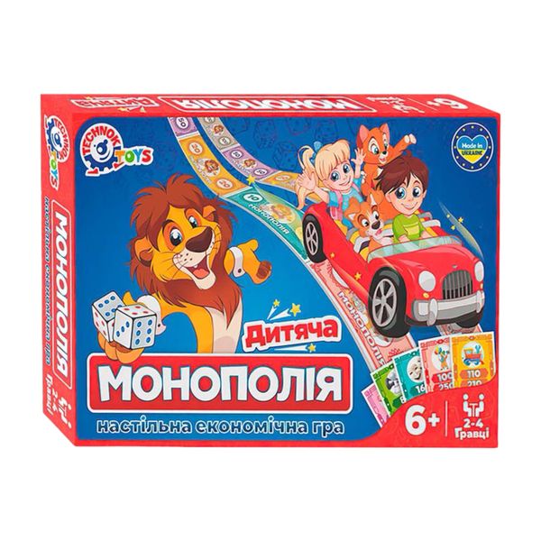 Настільна гра Technok Toys Дитяча монополія, в коробці 112012 фото