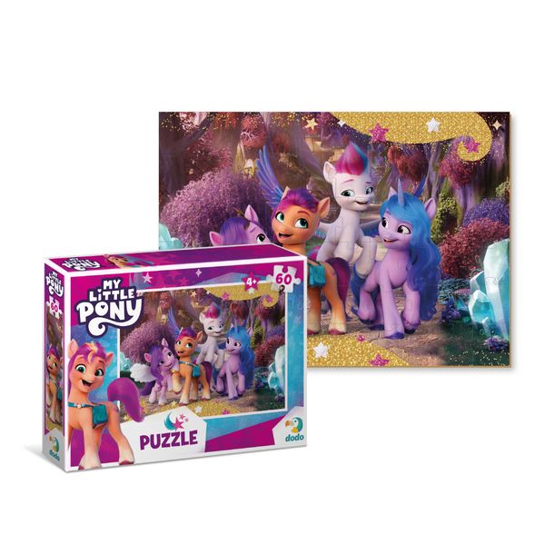 Пазли Dodo картонні My Little Pony Чарівний ліс, 60 елементів, в коробці 111809 фото