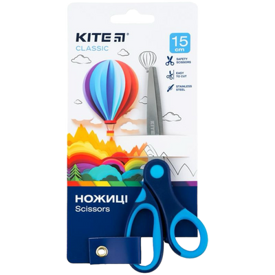 Ножиці дитячі Classic KITE, 15 см, канцелярія 113110 фото