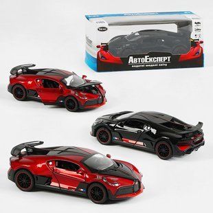 Машинка ТК Union Group Авто Эксперт 83699 Bugatti Divo, свет, звук, инерция, открывающаяся дверь, багажник, капот, в коробке 114329 фото