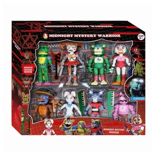 Игровой набор Фигурок Аниматроники Пять ночей с Фредди8 фигурок, 15 см, подсветка, аксессуары, в коробке 113655 фото