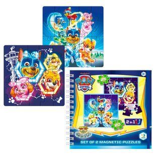 Магнитный пазл DoDo Мощные щенки. Супер лапы 200541(60), 2в1, размер пазла: 22х22 см, в коробке 114783 фото