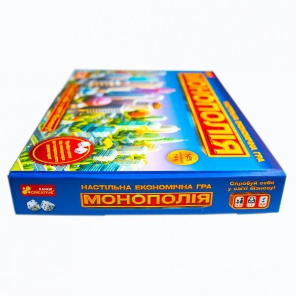 Настольная экономическая игра Ranok-Creative Монополия, украинский язык, в коробке 113510 фото