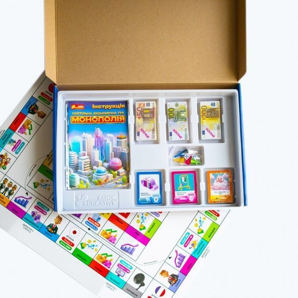Настольная экономическая игра Ranok-Creative Монополия, украинский язык, в коробке 113510 фото